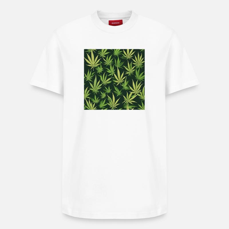 cannabis - T-shirt unisexe décontracté en coton Supima – de SPREAD - blanc