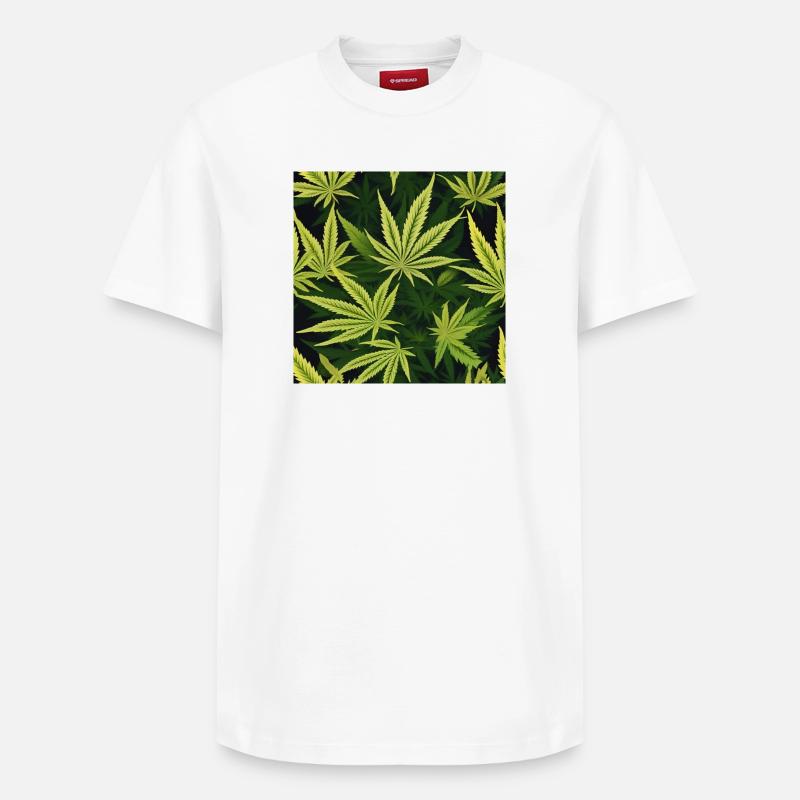 Cannabis 3 - T-shirt unisexe décontracté en coton Supima – de SPREAD - blanc