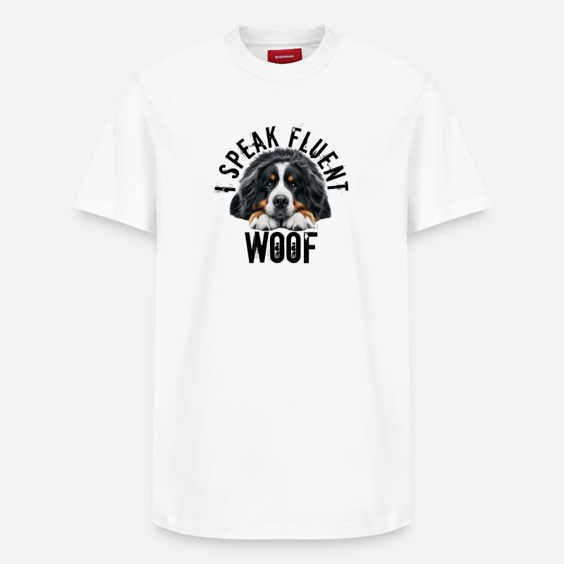 Bouvier bernois - T-shirt unisexe décontracté en coton Supima – de SPREAD - blanc