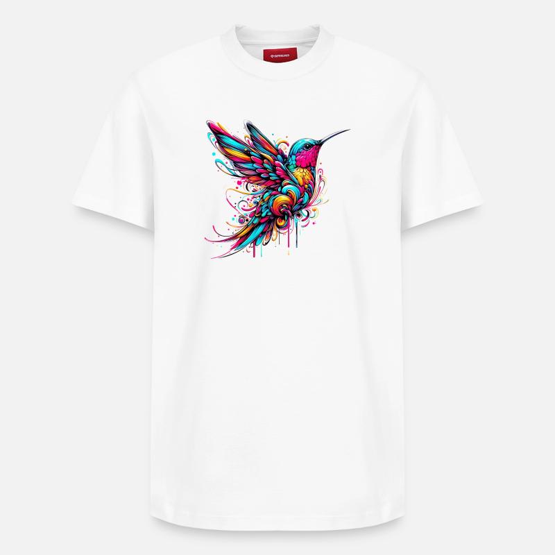 Colibri - T-shirt unisexe décontracté en coton Supima – de SPREAD - blanc