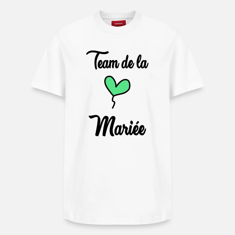 TEAM MARIEE - T-shirt unisexe décontracté en coton Supima – de SPREAD - blanc