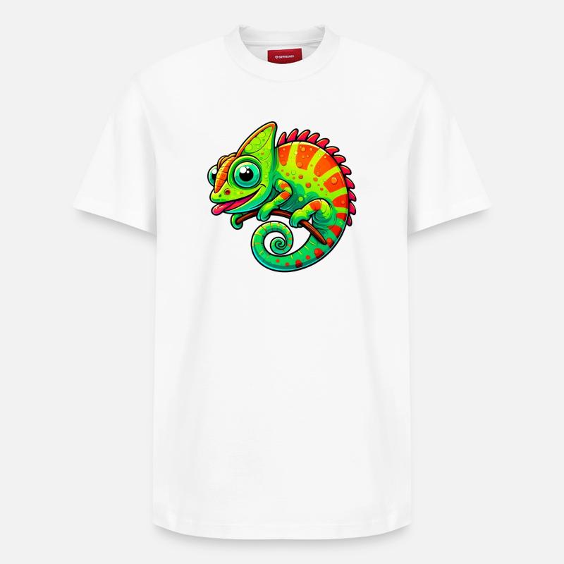 Caméléon - T-shirt unisexe décontracté en coton Supima – de SPREAD - blanc