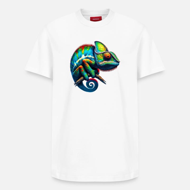 Caméléon - T-shirt unisexe décontracté en coton Supima – de SPREAD - blanc