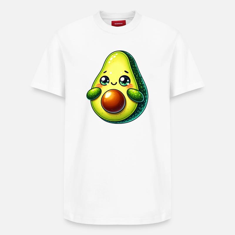 Avocat - T-shirt unisexe décontracté en coton Supima – de SPREAD - blanc