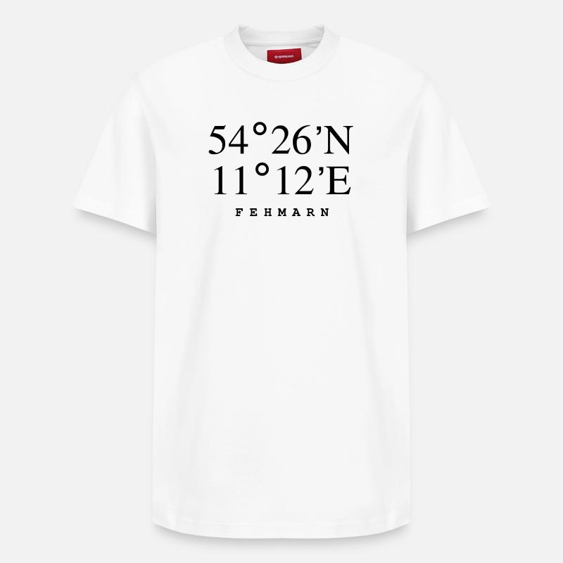 Fehmarn - T-shirt unisexe décontracté en coton Supima – de SPREAD - blanc