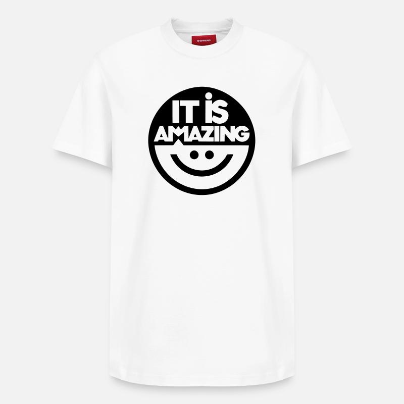 Verblüffend - Relaxed Unisex Supima Cotton T-Shirt – von SPREAD - Weiß