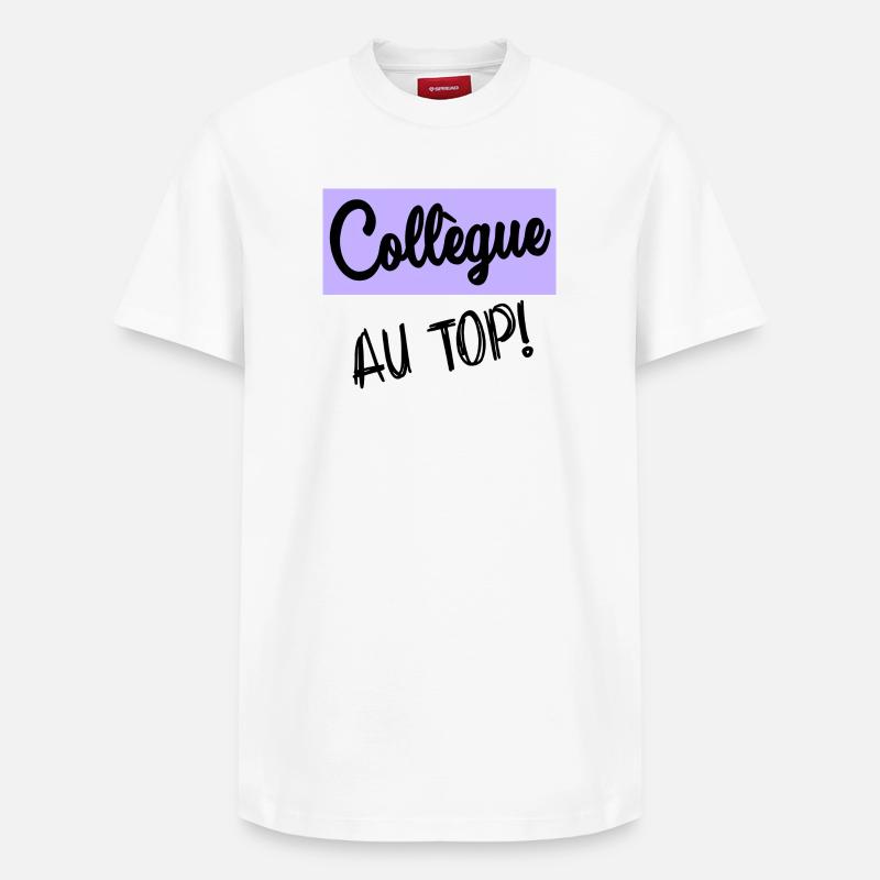 RETRAITE. COLLEGUE - T-shirt unisexe décontracté en coton Supima – de SPREAD - blanc