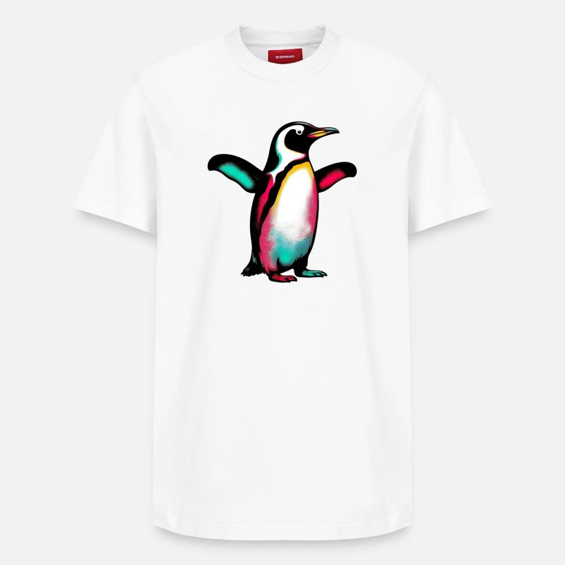 Pingouin - T-shirt unisexe décontracté en coton Supima – de SPREAD - blanc