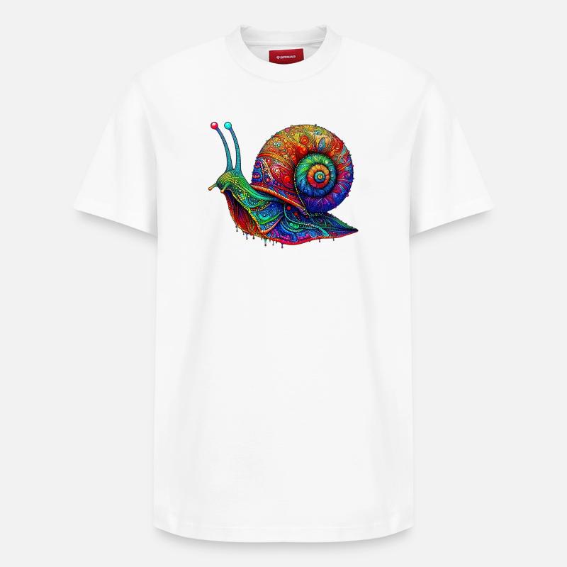 Escargot - T-shirt unisexe décontracté en coton Supima – de SPREAD - blanc