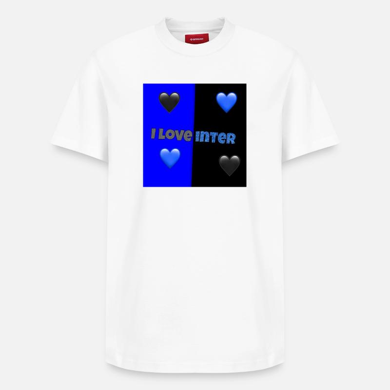J’adore l’Inter - T-shirt unisexe décontracté en coton Supima – de SPREAD - blanc