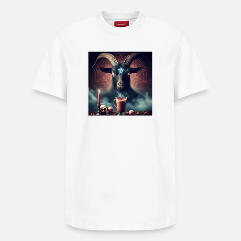 Invoquer Satan - T-shirt unisexe décontracté en coton Supima – de SPREAD - blanc