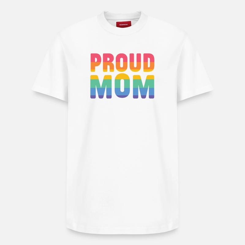 LGBT Pride Month - Stolze Mutter - Relaxed Unisex Supima Cotton T-Shirt – von SPREAD - Weiß