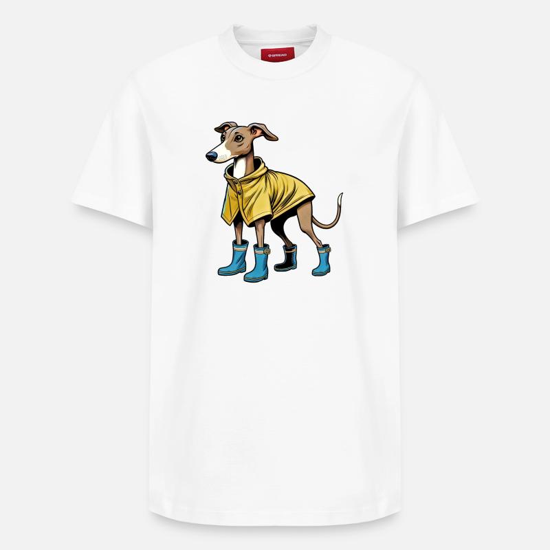 Whippet en imperméable - T-shirt unisexe décontracté en coton Supima – de SPREAD - blanc