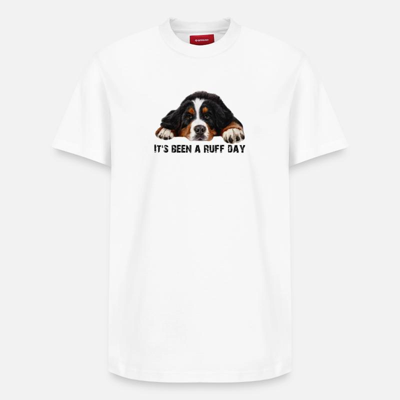 Bouvier bernois - T-shirt unisexe décontracté en coton Supima – de SPREAD - blanc