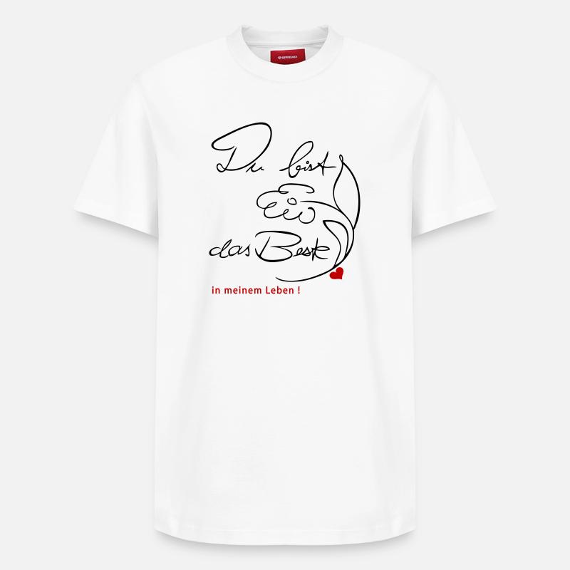 Tu es le meilleur - T-shirt unisexe décontracté en coton Supima – de SPREAD - blanc