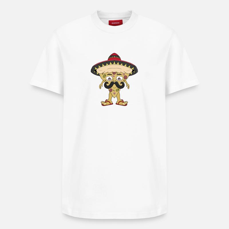 Pizza mexicaine - T-shirt unisexe décontracté en coton Supima – de SPREAD - blanc