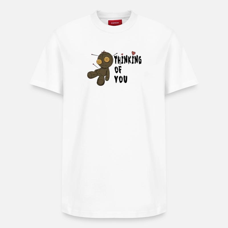 Je pense à toi - T-shirt unisexe décontracté en coton Supima – de SPREAD - blanc