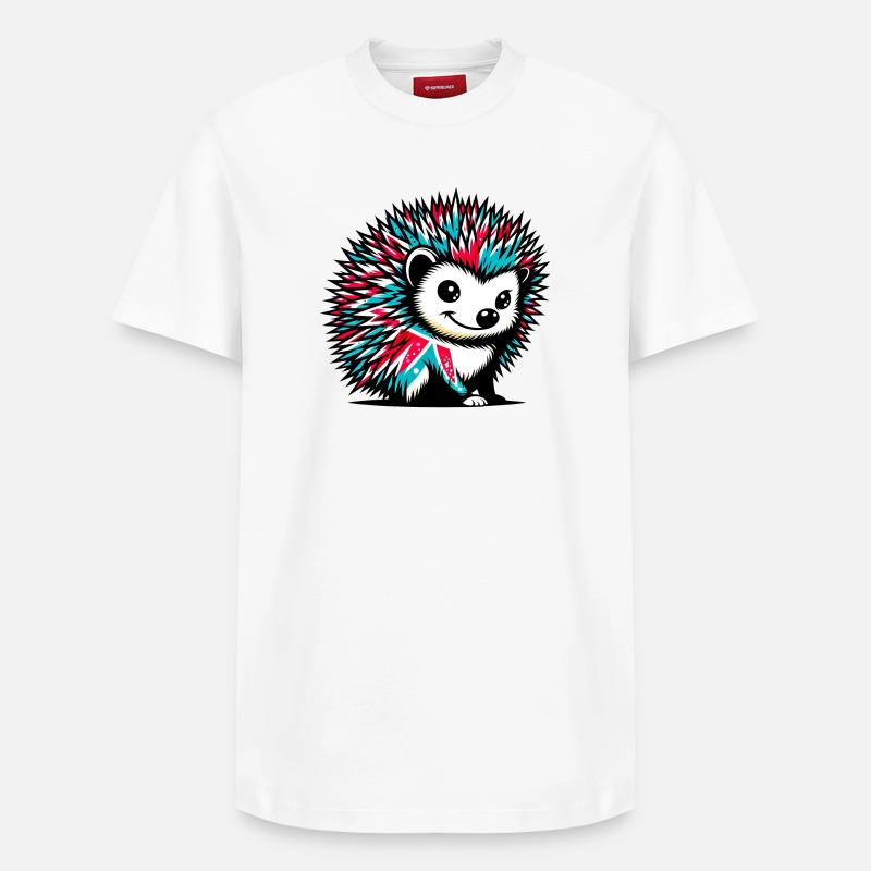 Hérisson - T-shirt unisexe décontracté en coton Supima – de SPREAD - blanc