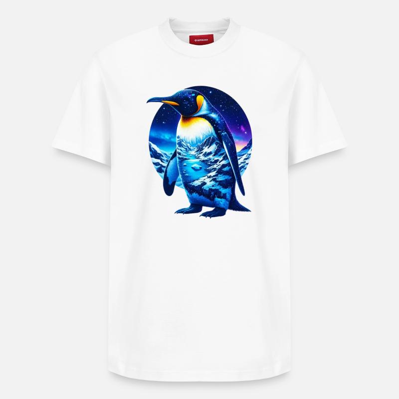Pingouin - T-shirt unisexe décontracté en coton Supima – de SPREAD - blanc