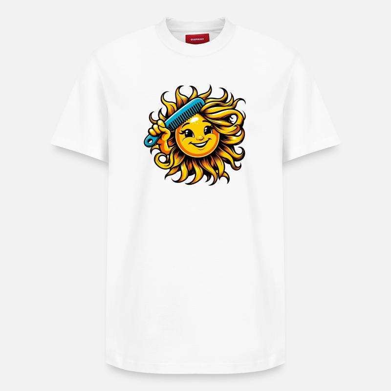 Soleil - T-shirt unisexe décontracté en coton Supima – de SPREAD - blanc