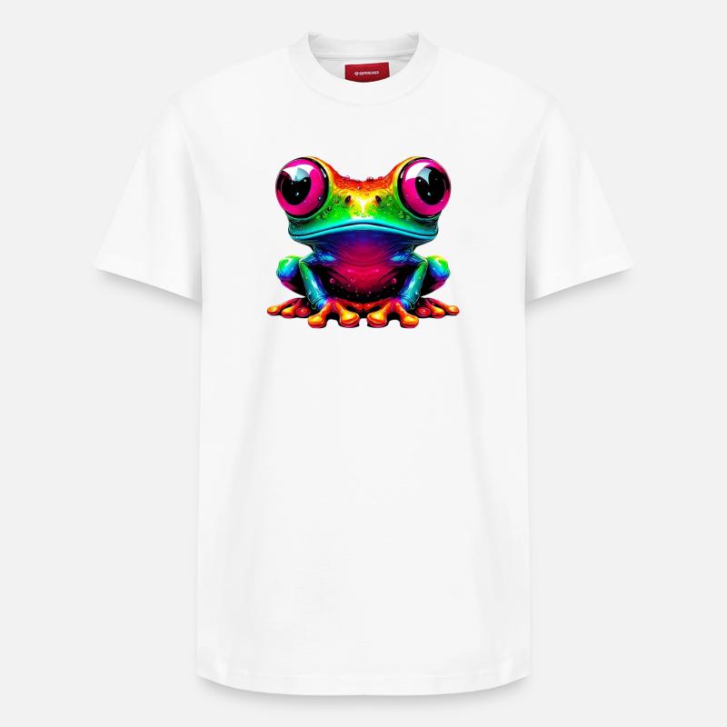 Grenouille - T-shirt unisexe décontracté en coton Supima – de SPREAD - blanc