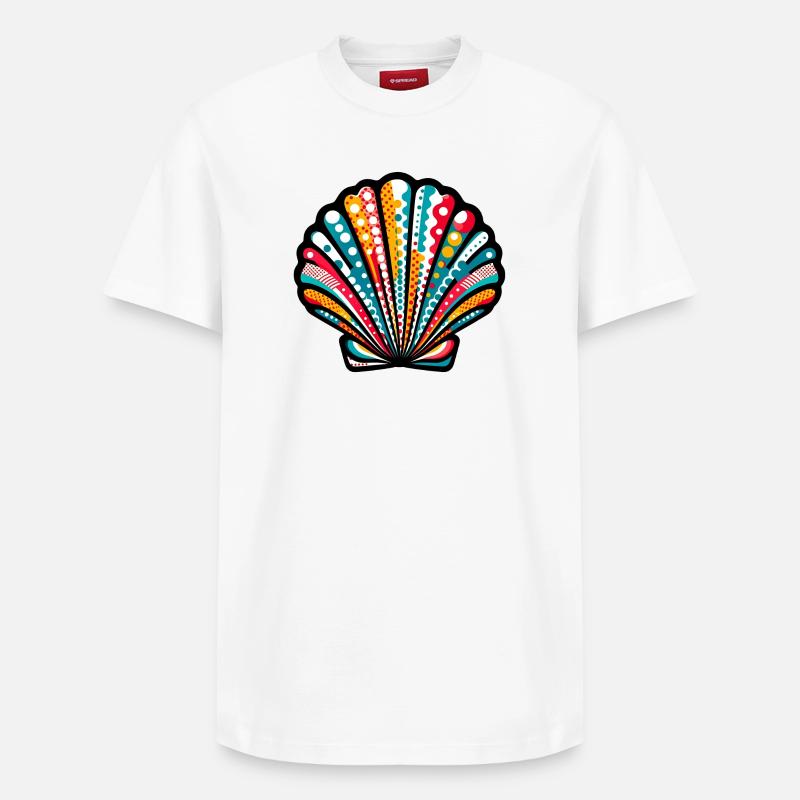 Shell - Relaxed Unisex Supima Cotton T-Shirt – by SPREAD - white