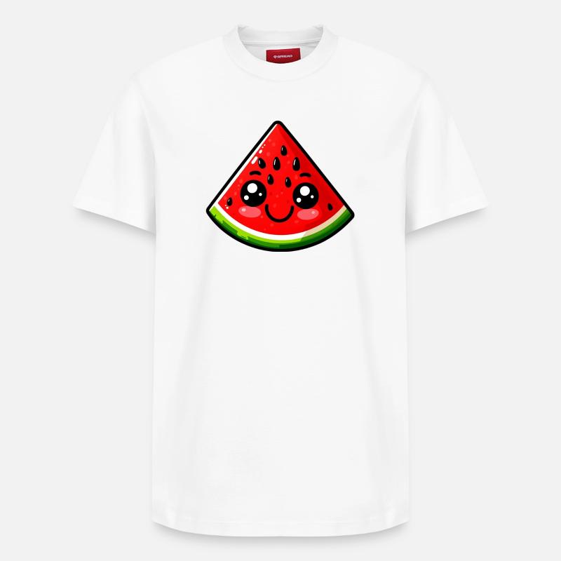 Pastèque Pastèques - T-shirt unisexe décontracté en coton Supima – de SPREAD - blanc