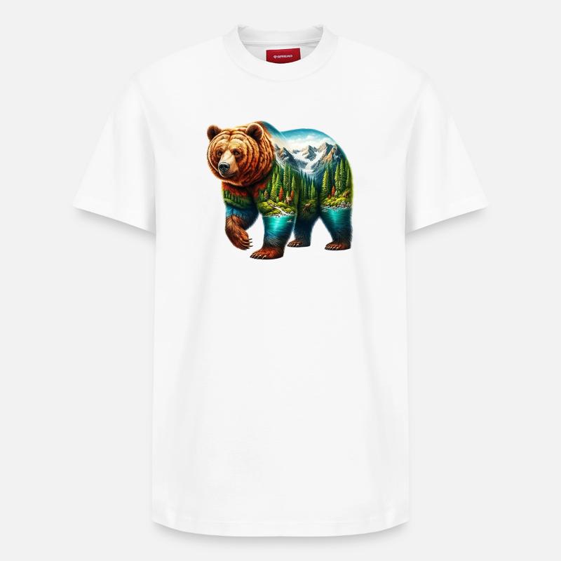 Ours - T-shirt unisexe décontracté en coton Supima – de SPREAD - blanc