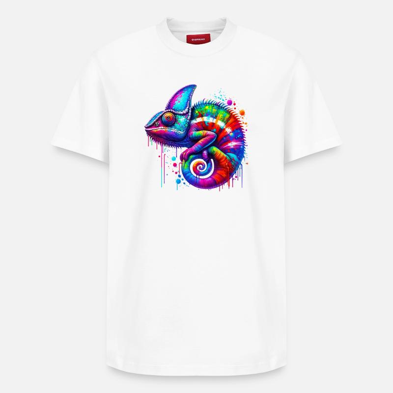 Caméléon - T-shirt unisexe décontracté en coton Supima – de SPREAD - blanc