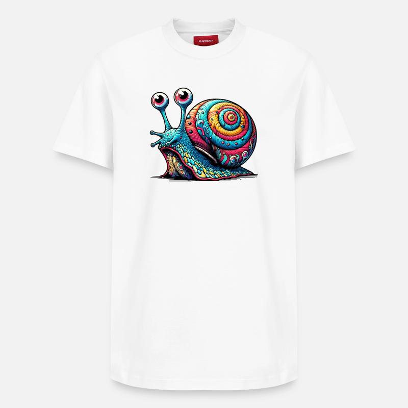 Escargot - T-shirt unisexe décontracté en coton Supima – de SPREAD - blanc