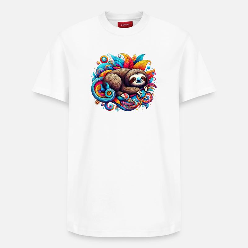 Paresse - T-shirt unisexe décontracté en coton Supima – de SPREAD - blanc