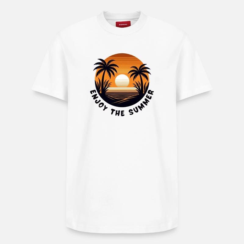 Profitez de l’été - T-shirt unisexe décontracté en coton Supima – de SPREAD - blanc