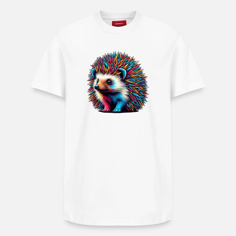 Hérisson - T-shirt unisexe décontracté en coton Supima – de SPREAD - blanc