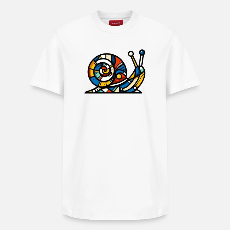 Escargot - T-shirt unisexe décontracté en coton Supima – de SPREAD - blanc