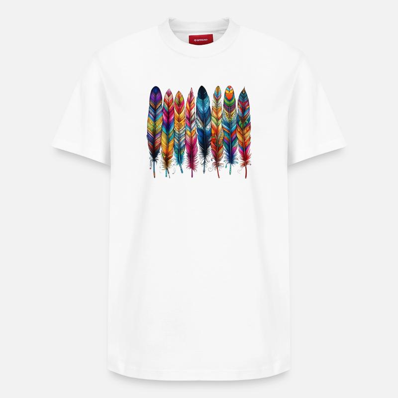 Plume - T-shirt unisexe décontracté en coton Supima – de SPREAD - blanc