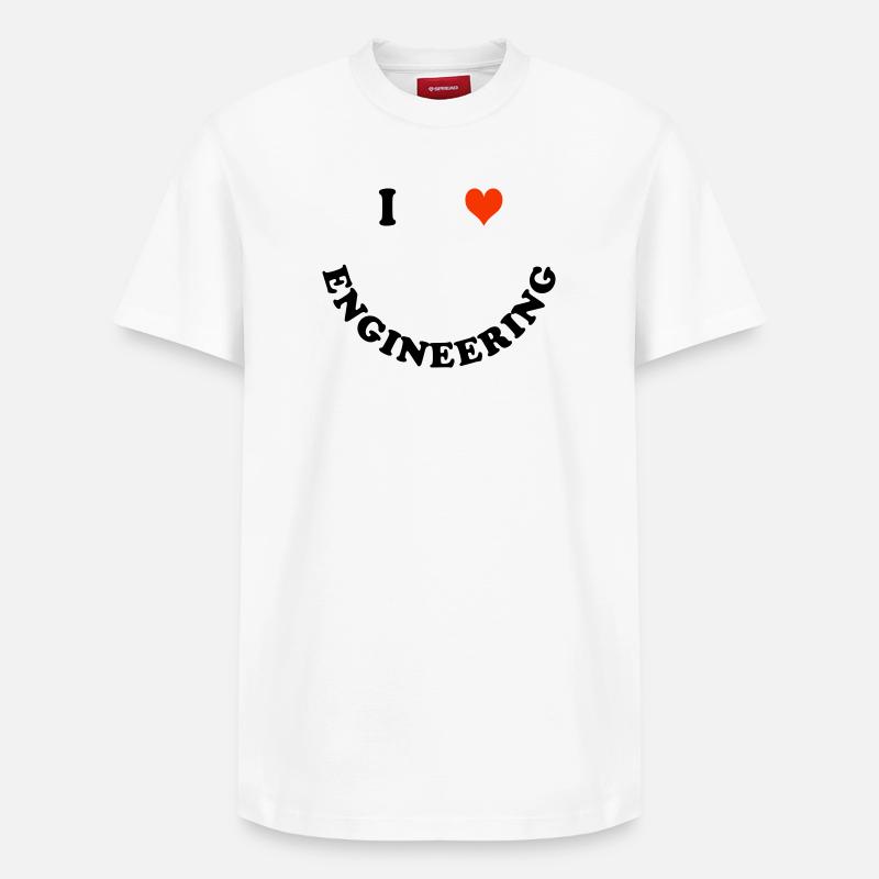 Engineer - Relaxed Unisex Supima Cotton T-Shirt – by SPREAD - white
