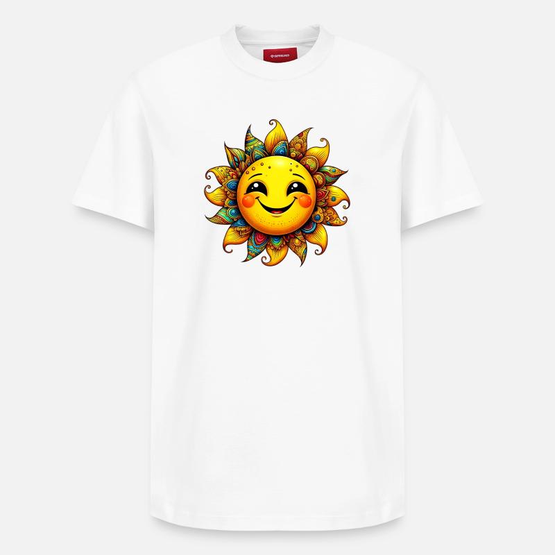 Soleil - T-shirt unisexe décontracté en coton Supima – de SPREAD - blanc