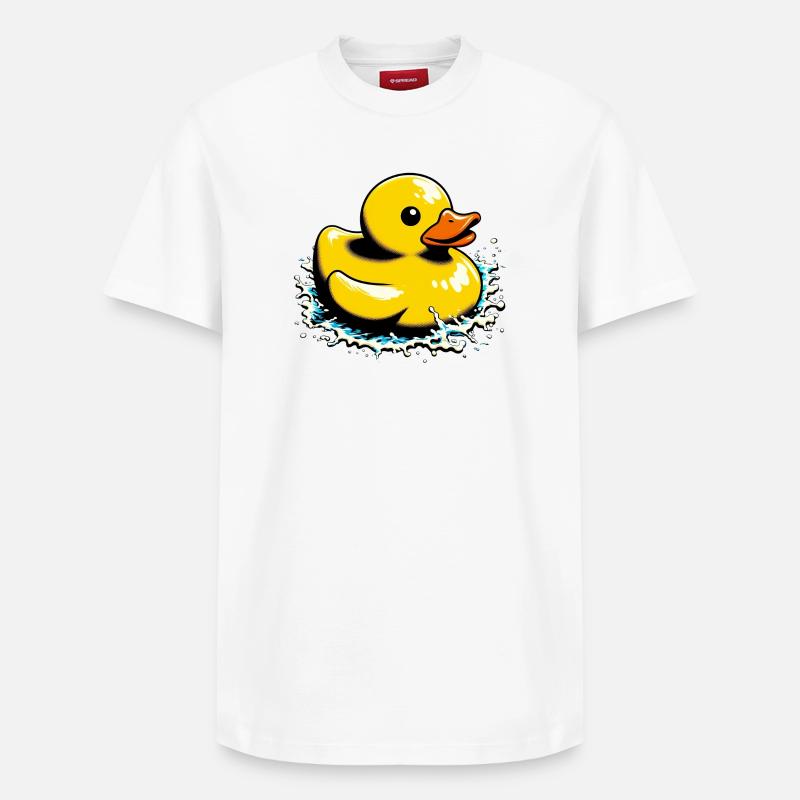 Caneton Canard Canard Canard - T-shirt unisexe décontracté en coton Supima – de SPREAD - blanc