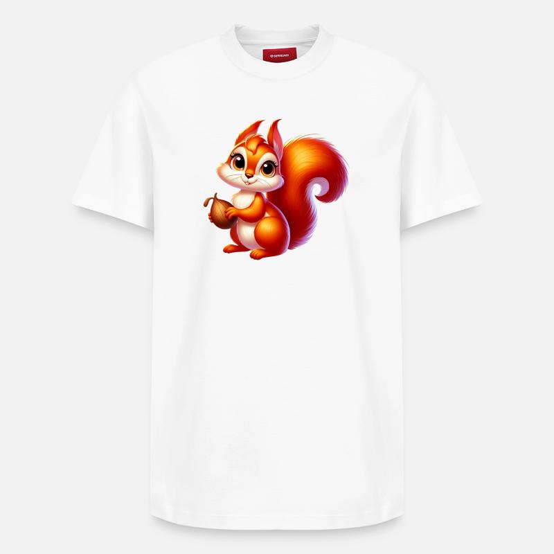 Eichhörnchen - Relaxed Unisex Supima Cotton T-Shirt – von SPREAD - Weiß