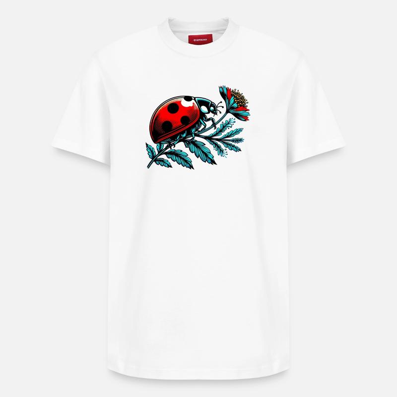 Coccinelle - T-shirt unisexe décontracté en coton Supima – de SPREAD - blanc
