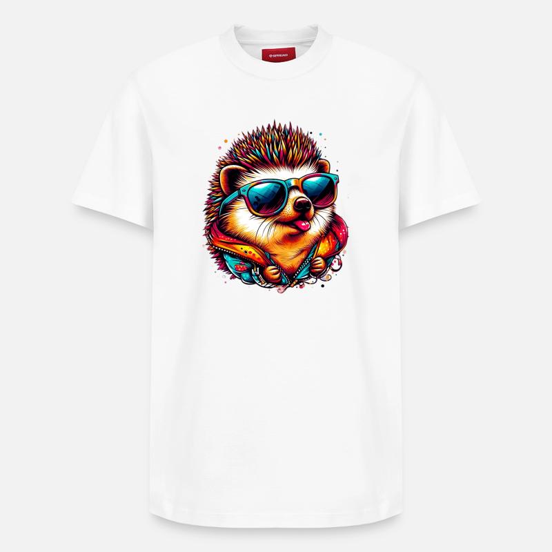 Hérisson - T-shirt unisexe décontracté en coton Supima – de SPREAD - blanc