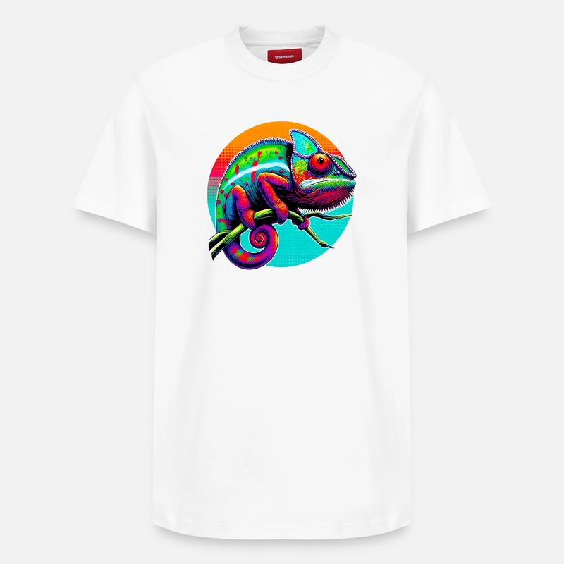 Caméléon - T-shirt unisexe décontracté en coton Supima – de SPREAD - blanc