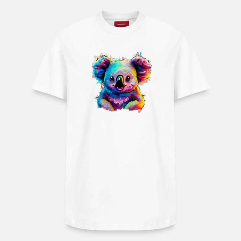 Koala - T-shirt unisexe décontracté en coton Supima – de SPREAD - blanc