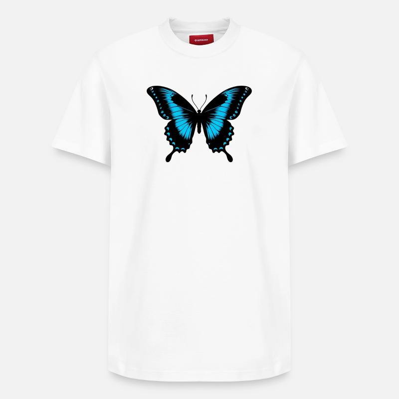 Papillon - T-shirt unisexe décontracté en coton Supima – de SPREAD - blanc
