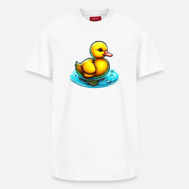 Caneton Canard Canard Canard - T-shirt unisexe décontracté en coton Supima – de SPREAD - blanc