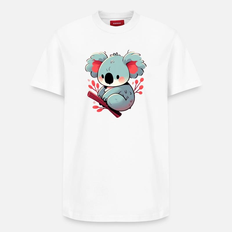 Koala - T-shirt unisexe décontracté en coton Supima – de SPREAD - blanc