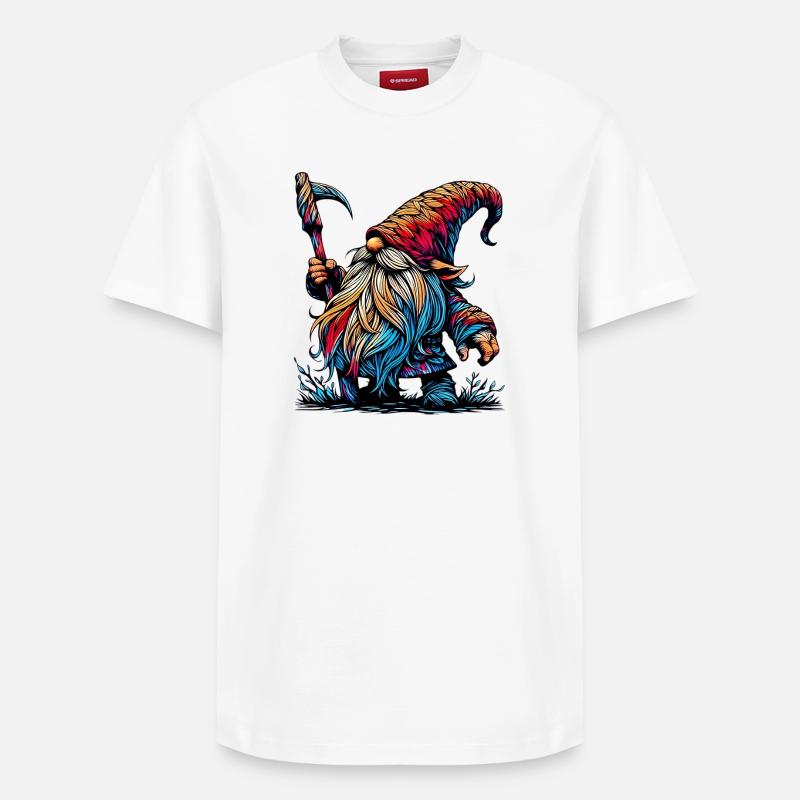 Gnome - T-shirt unisexe décontracté en coton Supima – de SPREAD - blanc