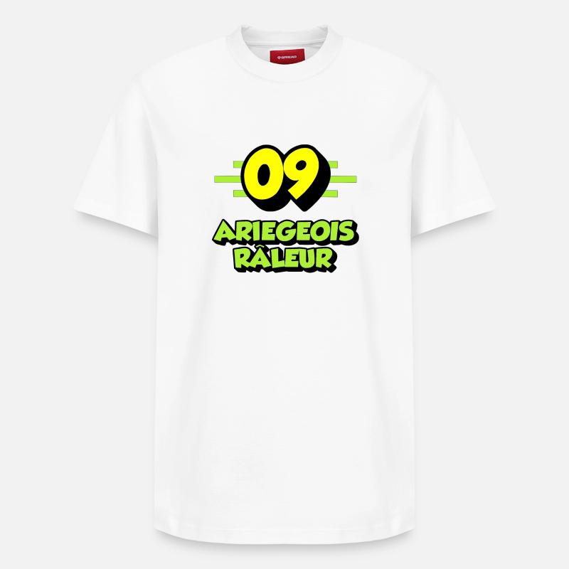 Ariégeois râleur - T-shirt unisexe décontracté en coton Supima – de SPREAD - blanc