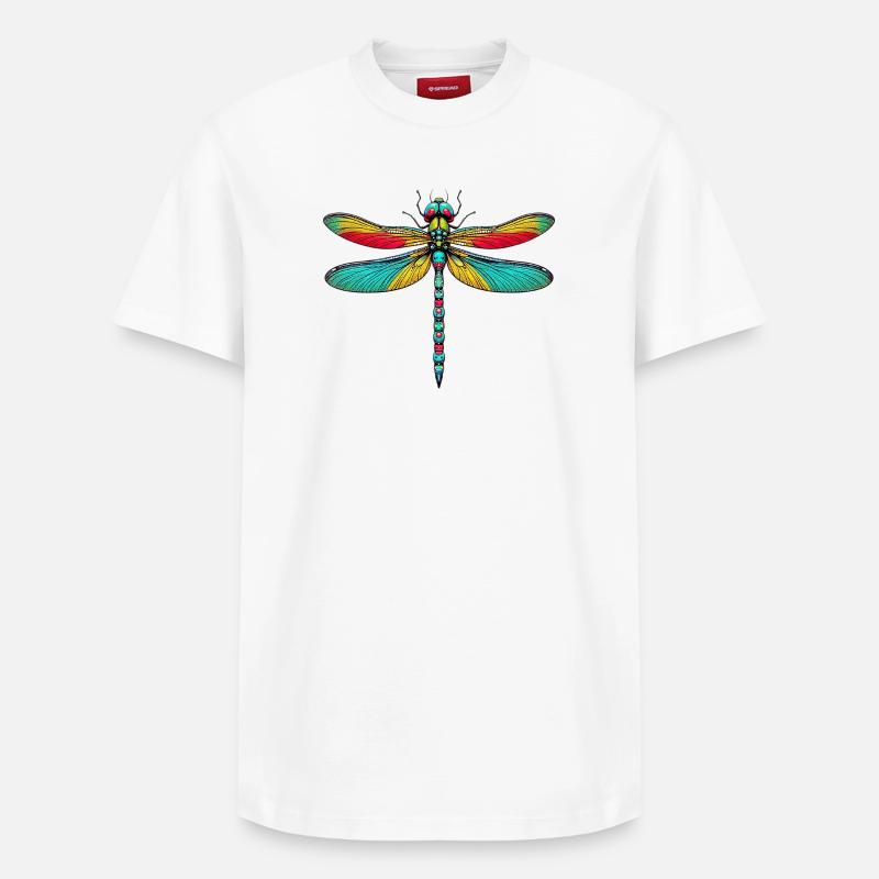 Libelle - Relaxed Unisex Supima Cotton T-Shirt – von SPREAD - Weiß
