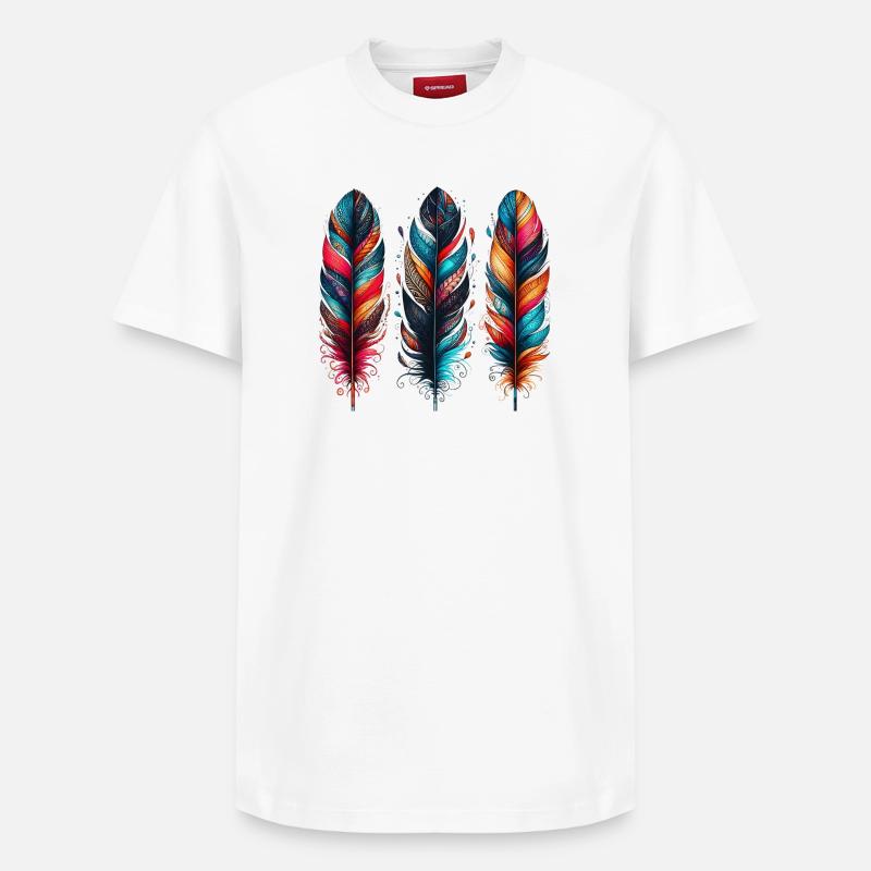 Plume - T-shirt unisexe décontracté en coton Supima – de SPREAD - blanc